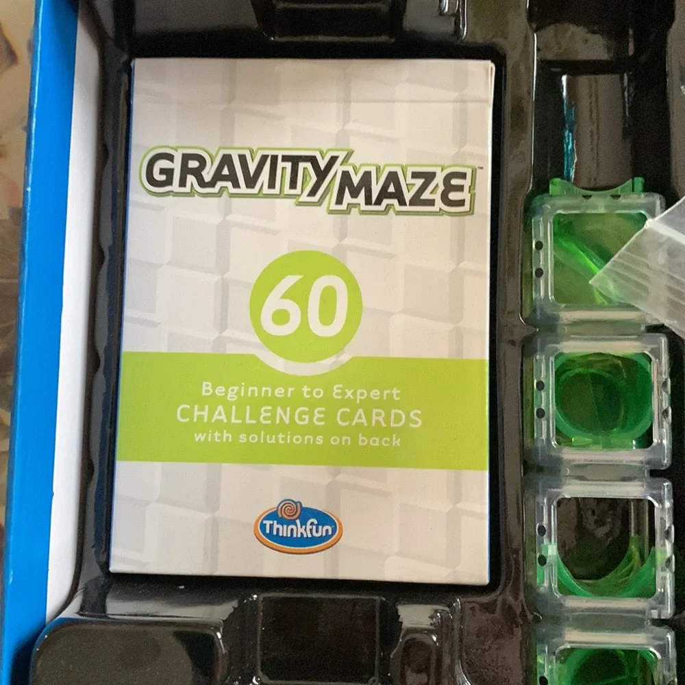 Thinkfun Gravity Maze falling marble logic game Ages 8 to adult EUC